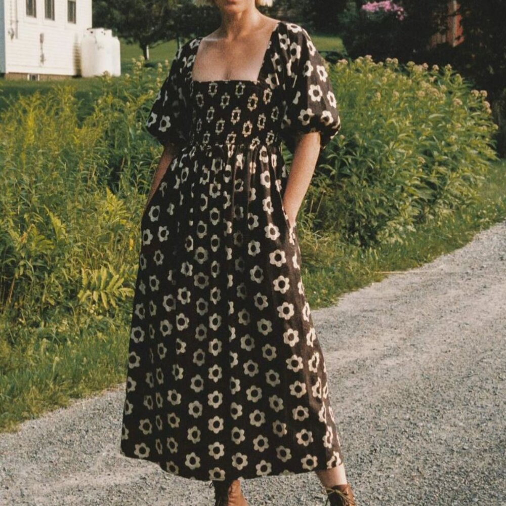 Christy Dawn - The Katrina Dress - Color Daisy Noir - Size XL
